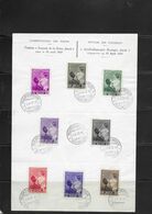 FDC  447-454   BLAD  -  FEUILLE - ....-1951