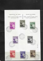 FDC  447-454   BLAD  -  FEUILLE - ....-1951