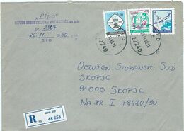 Yugoslavia - Serbia Sid R - Letter 1990 - Chess Of Novi Sad,Serbia,Tax Stamps,Charity Issues - Covers & Documents