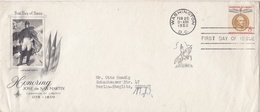 USA  FDC Honoring JOSE De SAN MARTIN (1778-1850) - Other & Unclassified