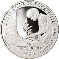 Monnaie, États-Unis, Marsh Billings Rockfeller - Vermont, Quarter, 2020, San - 2010-...: National Parks