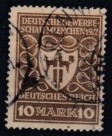 DR 203 A, Gestempelt, Geprüft, Dt. Gewerbeschau 1922 - Infla