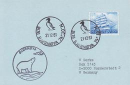 1981. SVALBARD. Radio-card. SVALBARD. BEAR ISLAND. 220 øre Cancelled BJØRNØYA 21 12 8... () - JF365687 - Altri & Non Classificati