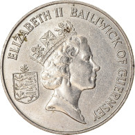 Monnaie, Guernsey, Elizabeth II, 10 Pence, 1988, TTB, Copper-nickel, KM:43.1 - Guernsey