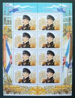 2002 Russia Mnh - S/s 200 Years  NAHIMOV Cannons Cannon Military Militaire Admiral Ships Uniform Artillery Eagle Flags - Autres & Non Classés