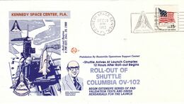 1980 USA Space Shuttle Roll -out Of Shuttle Columbia (OV102)Commemorative Cover - North  America