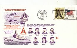 USA 1981  T-38 Intercept And Approach Of Shuttle Practice Sessions Commemorative Cover B - Amérique Du Nord