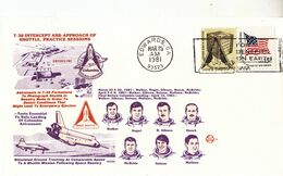 USA 1981  T-38 Intercept And Approach Of Shuttle Practice Sessions Commemorative Cover B - North  America