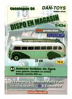 DAN TOYS - CATALOGUE N°54: MARS 2011 + De 500 MODEL VEHICULE / AUTOMOBILE / PHOTO Avec PRIX VALEUR ESTIMATION - Catalogues