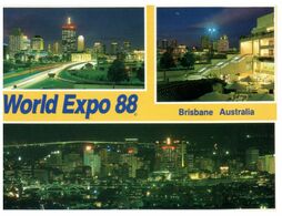 (N 33) Australia - QLD - Brisbane World Expo 88 (with Matching Stamp) - Brisbane