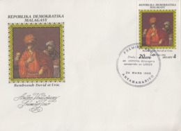 Enveloppe  FDC  1er  Jour   MADAGASCAR    Oeuvre  De  REMBRANDT   1986 - Rembrandt