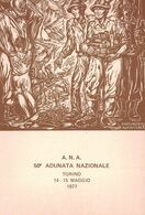 01867 "TORINO-50° ADUNATA NAZ.LE ASS.NE ALPINI-A.N.A.-14-15/05/1977-CANTIERI LAVORO IN FRIULI 1976" CART  NON SPED - Manifestazioni