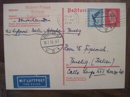 1933 Venedig Italien Mit Luftpost Flugpost Air Mail Cover Deutsches Reich Allemagne Italia Venezia Venise Postkarte - Altri & Non Classificati