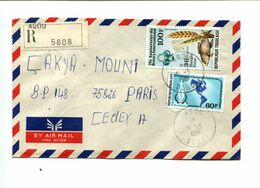 TOGO AGOU - Affr. Sur Lettre Recommandée Par Avion - Rotary International - Droits De L'Homme - Togo (1960-...)