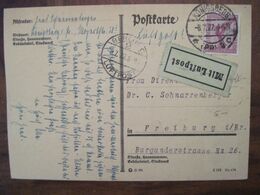 1927 Freiburg Mit Luftpost Flugpost Air Mail Cover Deutsches Reich Allemagne Postkarte Postflug - Brieven En Documenten