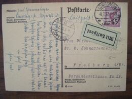 1927 Freiburg Mit Luftpost Flugpost Air Mail Cover Deutsches Reich Allemagne Postkarte Postflug - Cartas & Documentos