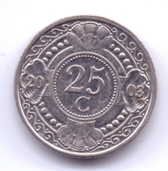 NETHERLAND ANTILLAS 2003: 25 Cent, KM 35 - Nederlandse Antillen