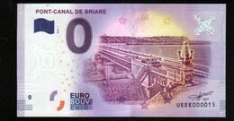 France - Billet Touristique 0 Euro 2018 N°000015 - PONT-CANAL DE BRIARE - Essais Privés / Non-officiels