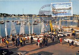 56-LA-TRINITE-SUR-MER- GRANDE ANIMATION DANS LE PORT DE PLAISANCE - La Trinite Sur Mer