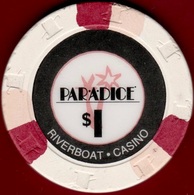 $1 Casino Chip. Par-A-Dice, E, Peoria, IL. I39. - Casino