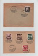 530PR/ Deutsches Reich Stamps Grossdeutsches Reich C.Luxemburg 25/1/44 & 02/3/44 FDC - 1940-1944 Occupation Allemande