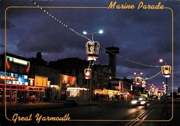 Marine Parade At Night, Great Yarmouth, Norfolk, England - Unused - Great Yarmouth