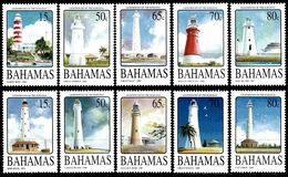 (029-30) Bahamas Architecture / Lighthouses / Phares / Leuchttürme  ** / Mnh  Michel 1183-87 + 1228-32 - Bahamas (1973-...)