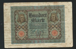 DEUTSCHLAND - ALLEMAGNE - 100 Mark Reichsbanknote - 1920  M 28774826 Laura 5406 - 100 Mark