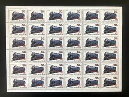 North Korea Corée Du Nord 2006 Mi. 5063 Sheet Bogen Planche Surchargé OVERPRINT Transport Train Railways Zug Eisenbahn - Trenes