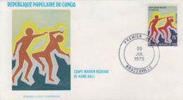 Enveloppe  FDC  1er  Jour   CONGO    Coupe  MARIEN  NGOUABI  De  Handball    1979 - FDC