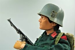 Vintage ACTION MAN PARTS : GERMAN STORM TROOPER Jacket Trousers Helmet Boots Mp 40 Backpack -Hasbro  - Palitoy -GI JOE - Action Man