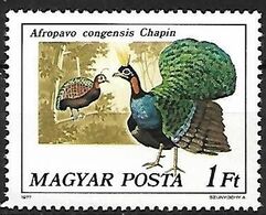 Hungary - MNH ** 1977 :    Congo Peafowl  -  Afropavo Congensis - Pavos Reales