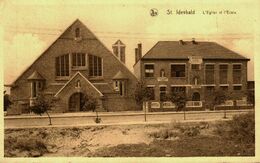 Belgique  // St Idesbald  // L' Eglise Et L'Ecole - Sonstige & Ohne Zuordnung