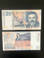 2020 Matej Gabris 20 Korun Czechoslovakia Matej Bencur Martin Kukucin Boat Selca Brac UNC SPECIMEN ESSAY Tirage Limité - Specimen