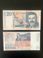 2020 Matej Gabris 20 Korun Czechoslovakia Matej Bencur Martin Kukucin Boat Selca Brac UNC SPECIMEN ESSAY Tirage Limité - Fictifs & Spécimens