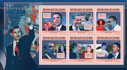 Guinea 2011, Obama, Kennedy, M. L. King, 6val In BF - Martin Luther King