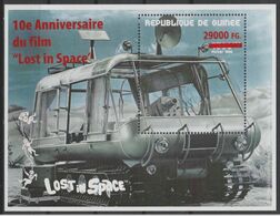 Guinée Guinea 2008 Mi. Bl. 1654 Surchargé ERROR ERREUR RED ROUGE Overprint Lost In Space Espace Film Movie Raumfahrt RRR - Afrique