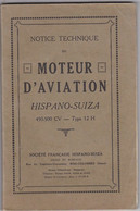 Hispano Suiza Avion Moteur Manuel Notice Manual Airplane - Handbücher