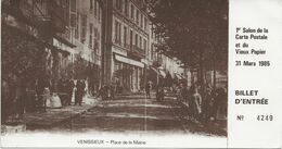 VENISSIEUX - 1 Er SALON DE LA CARTE POSTALE  -ANNEE 1985 - Beursen Voor Verzamellars