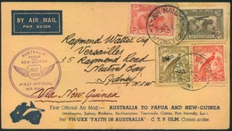 1934, Firdt Flight "AUSTRALIA TO PAPUA AND NEW GUINEA" Sydney To Port Moresby And Back - Erst- U. Sonderflugbriefe