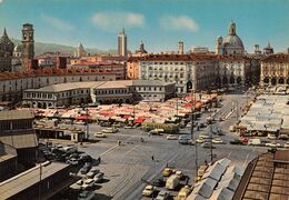 01878 "TORINO - P.ZZA DELLA REPUBBLICA - E MERCATO  DI PORTA PALAZZO" ANIMATA, AUTO. CART  NON SPED - Places & Squares