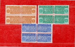 (D.Fr) Italia **- 1976 - Pacchi In Concessione . Coppie. N° 19-20-21.  MNH. - Colis-concession