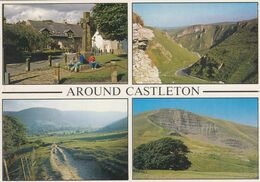 Postcard Around Castleton Multiview [ Edale Mam Tor Winnats Pass The Green ] My Ref B24486 - Derbyshire