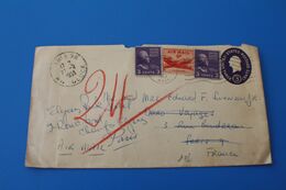 Stamps America United States Postal Stationery Stamps 1953 Timbres Amérique Etats-Unis Entiers Postaux Enveloppe Timbrée - 1941-60