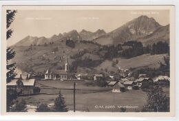 Montbovon - Vue Générale. Fabrique De Carbure. Carte Photo - Montbovon