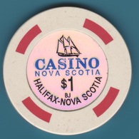 $1 Casino Chip. Casino Nova Scotia, Halifax, Canada. I45. - Casino
