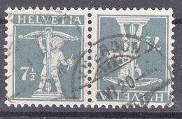 Switzerland Tete-beche Pair Mi#K 11 Zu#K 12 Used - Used Stamps
