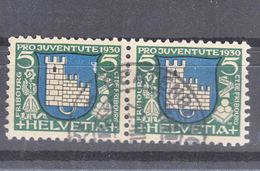 Switzerland 1930 Mi#241 Used Pair - Used Stamps