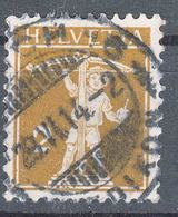 Switzerland 1909 Mi#111 II, Used - Oblitérés