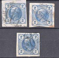 Austria 1899 Zeitungs Newspaper Stamps Mi#97 Used 3 Pieces - Usati